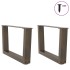 Patas para mesa de comedor en forma de V 2 uds acero