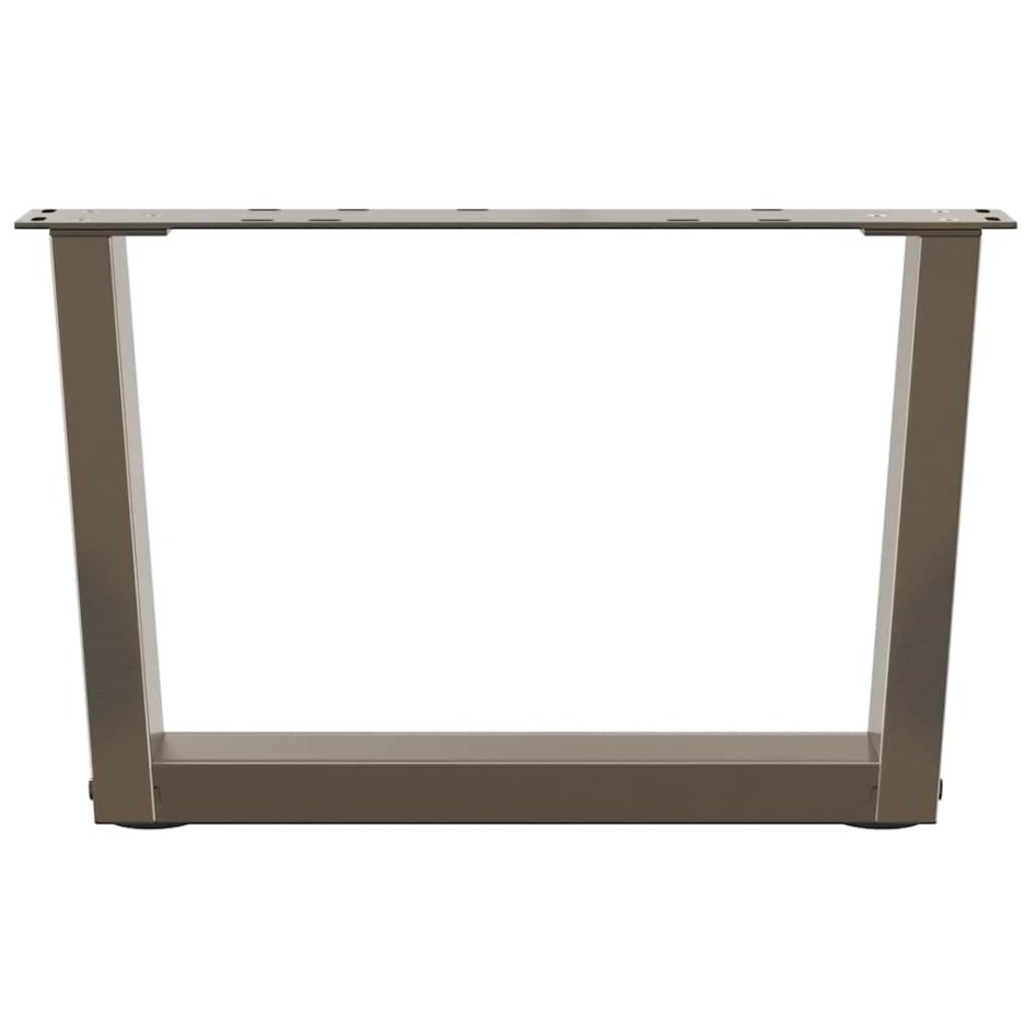 Patas para mesa de comedor en forma de V 2 uds acero