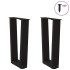 Patas para mesa de comedor en forma de V 2 uds acero