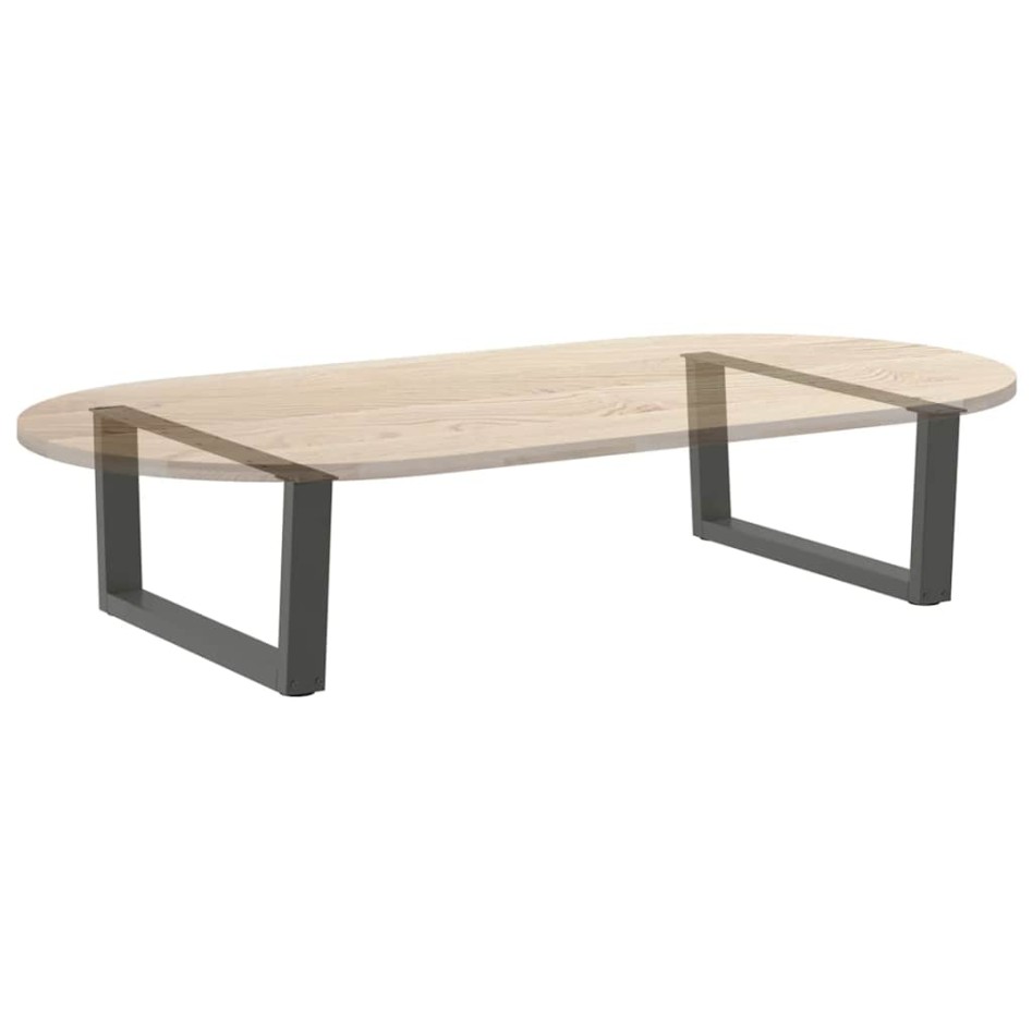 Patas para mesa comedor forma V 2 uds antracita 70x(30-31,3)