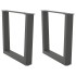 Patas para mesa de comedor en forma de V 2 uds antracita