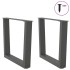 Patas para mesa de comedor en forma de V 2 uds antracita