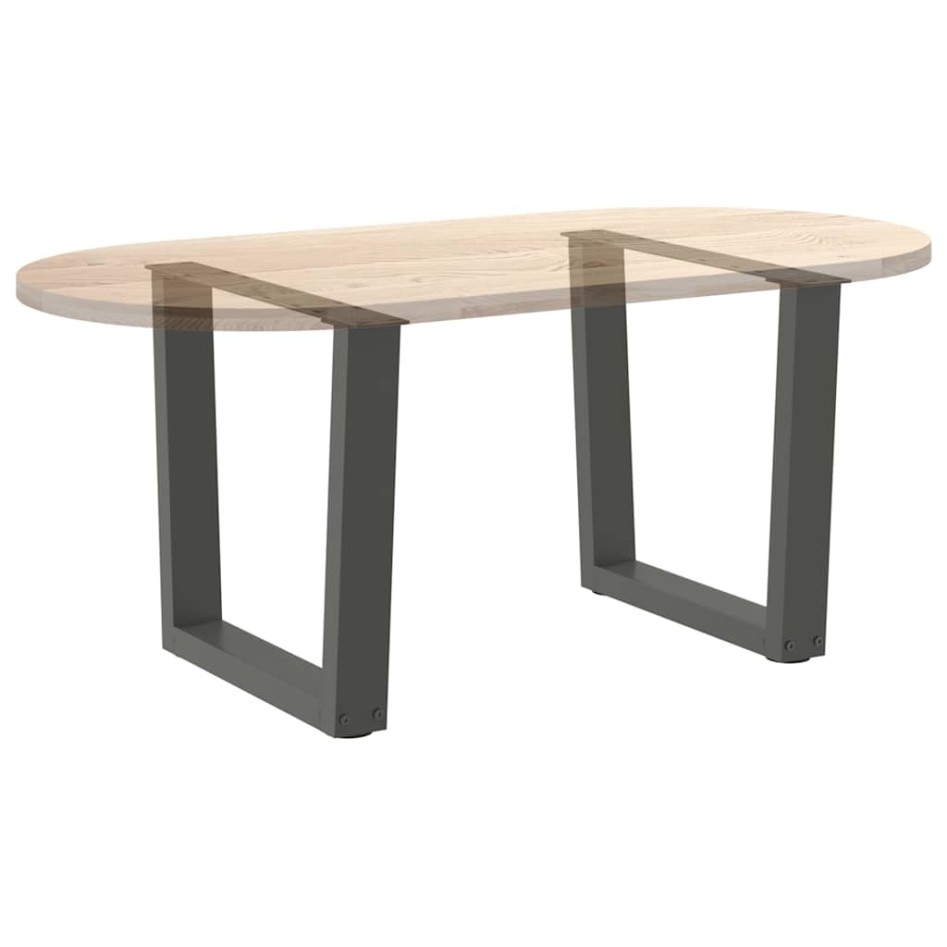 Patas para mesa de comedor en forma de V 2 uds antracita