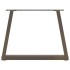 Patas para mesa de comedor forma de V 2 uds acero natural