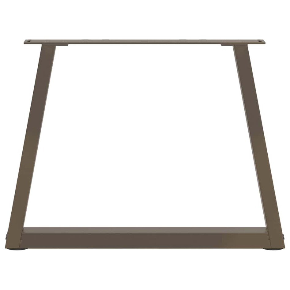 Patas para mesa de comedor forma de V 2 uds acero natural