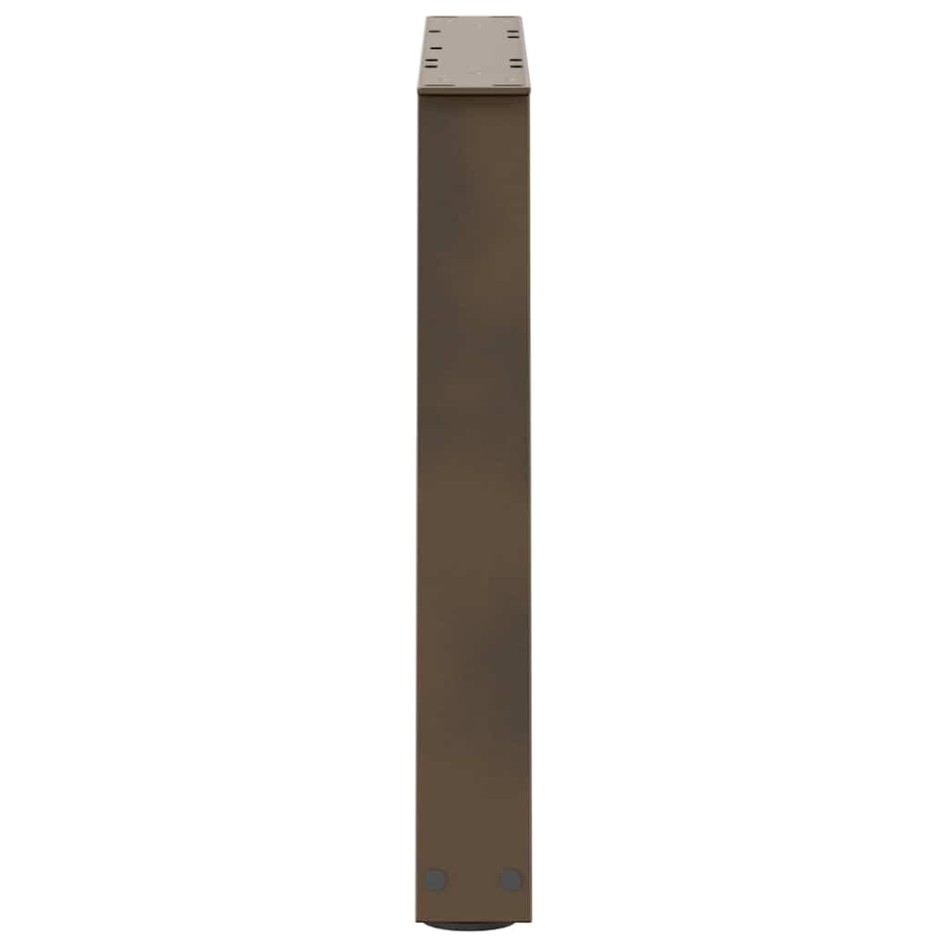 Patas para mesa de comedor forma de V 2 uds acero natural