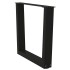Patas para mesa de comedor forma V 2 uds negro 60x(42-43,3)