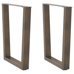 Patas para mesa de comedor en forma de V 2 uds acero