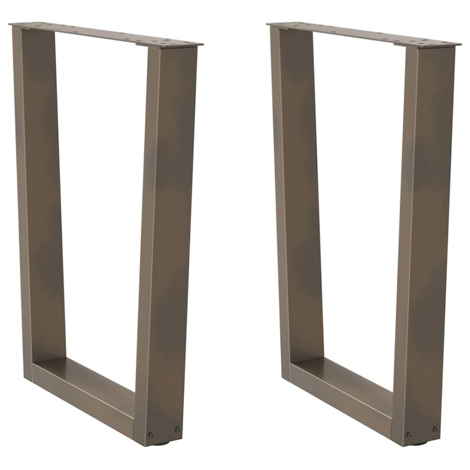 Patas para mesa de comedor en forma de V 2 uds acero