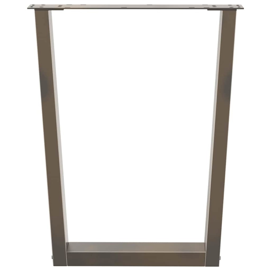 Patas para mesa de comedor en forma de V 2 uds acero