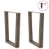 Patas para mesa de comedor en forma de V 2 uds acero