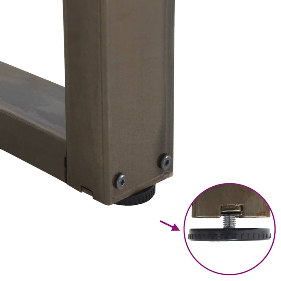 Patas para mesa de comedor en forma de V 2 uds acero