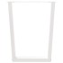 Patas para mesa de comedor forma V 2 uds blanco 70x(72-73,3)