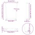 Patas para mesa de comedor forma V 2 uds blanco 70x(72-73,3)