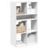 Estantería de madera contrachapada blanco 66x31x112