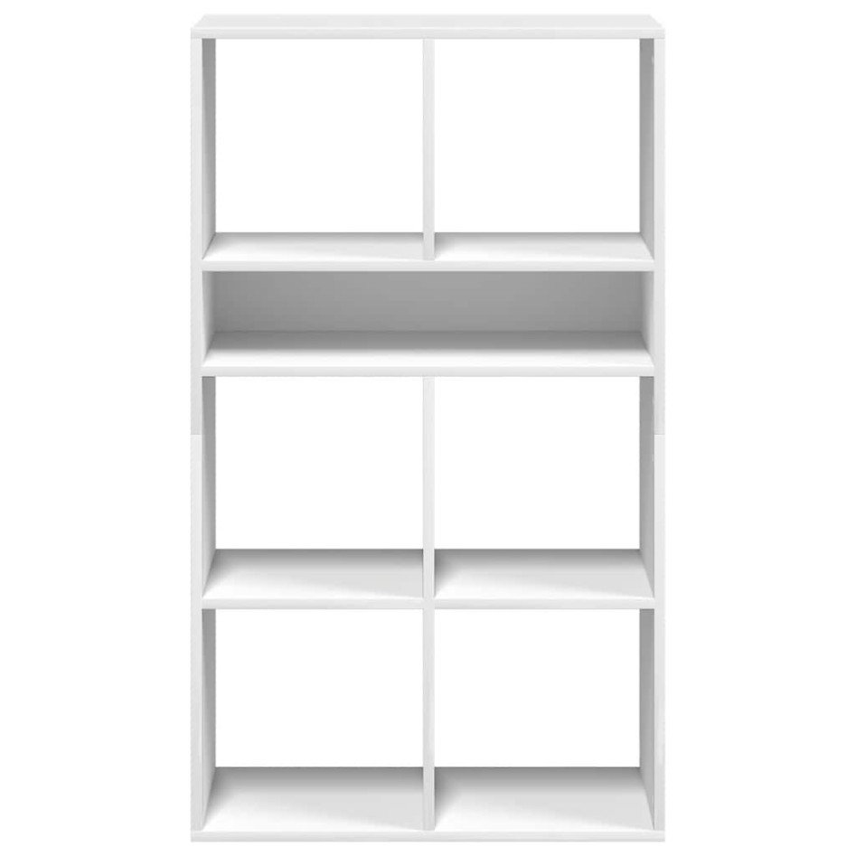 Estantería de madera contrachapada blanco 66x31x112