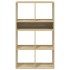 Estantería madera de ingeniería color roble sonoma 66x31x112