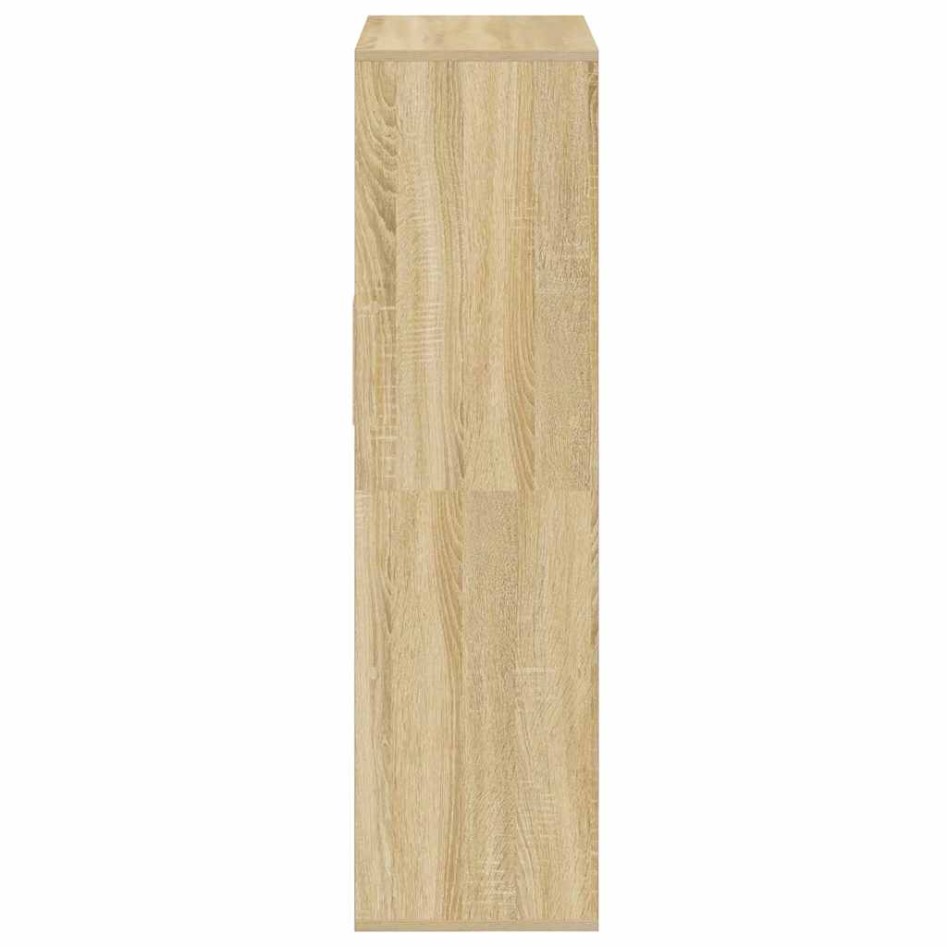 Estantería madera de ingeniería color roble sonoma 66x31x112