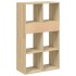 Estantería madera de ingeniería color roble sonoma 66x31x112