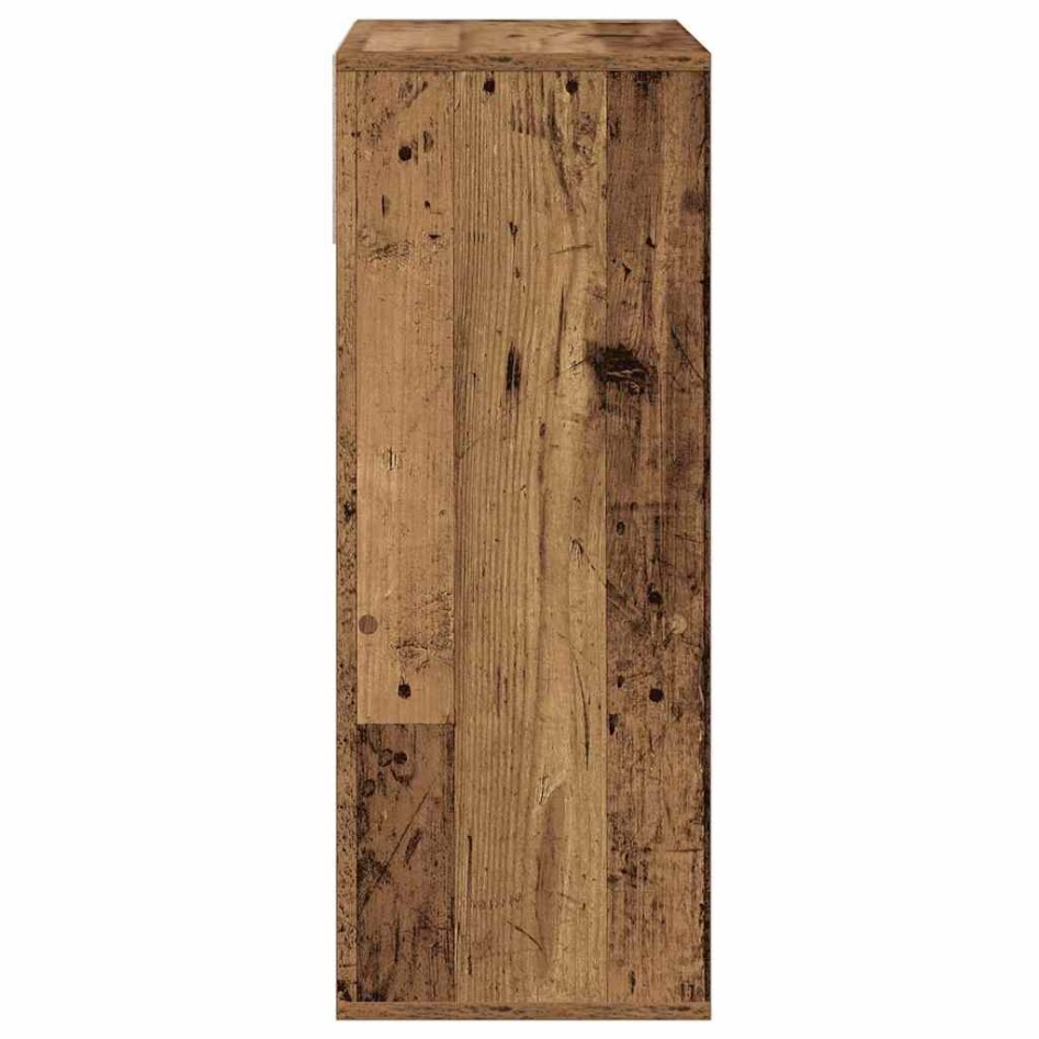 Estantería madera ingeniería madera envejecida 66x31x80