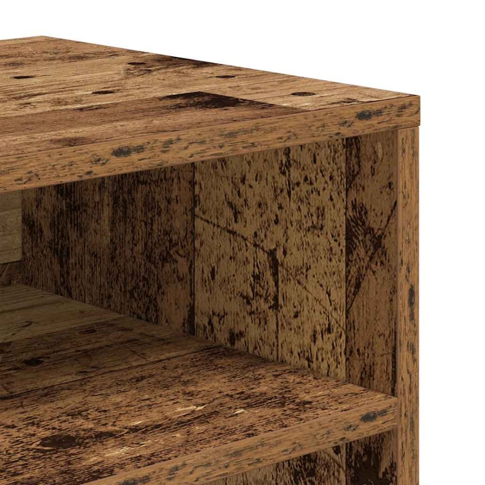 Estantería madera ingeniería madera envejecida 66x31x80