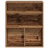 Estantería madera ingeniería madera envejecida 60x30x71,5