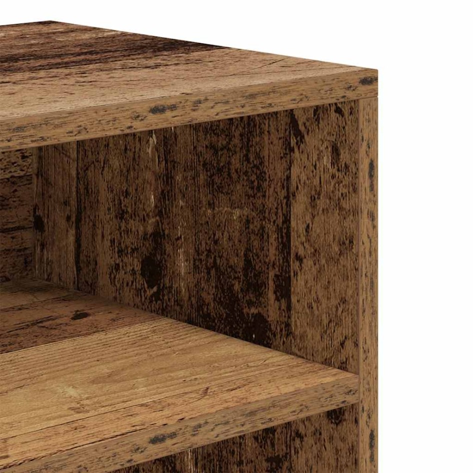 Estantería madera ingeniería madera envejecida 60x30x71,5