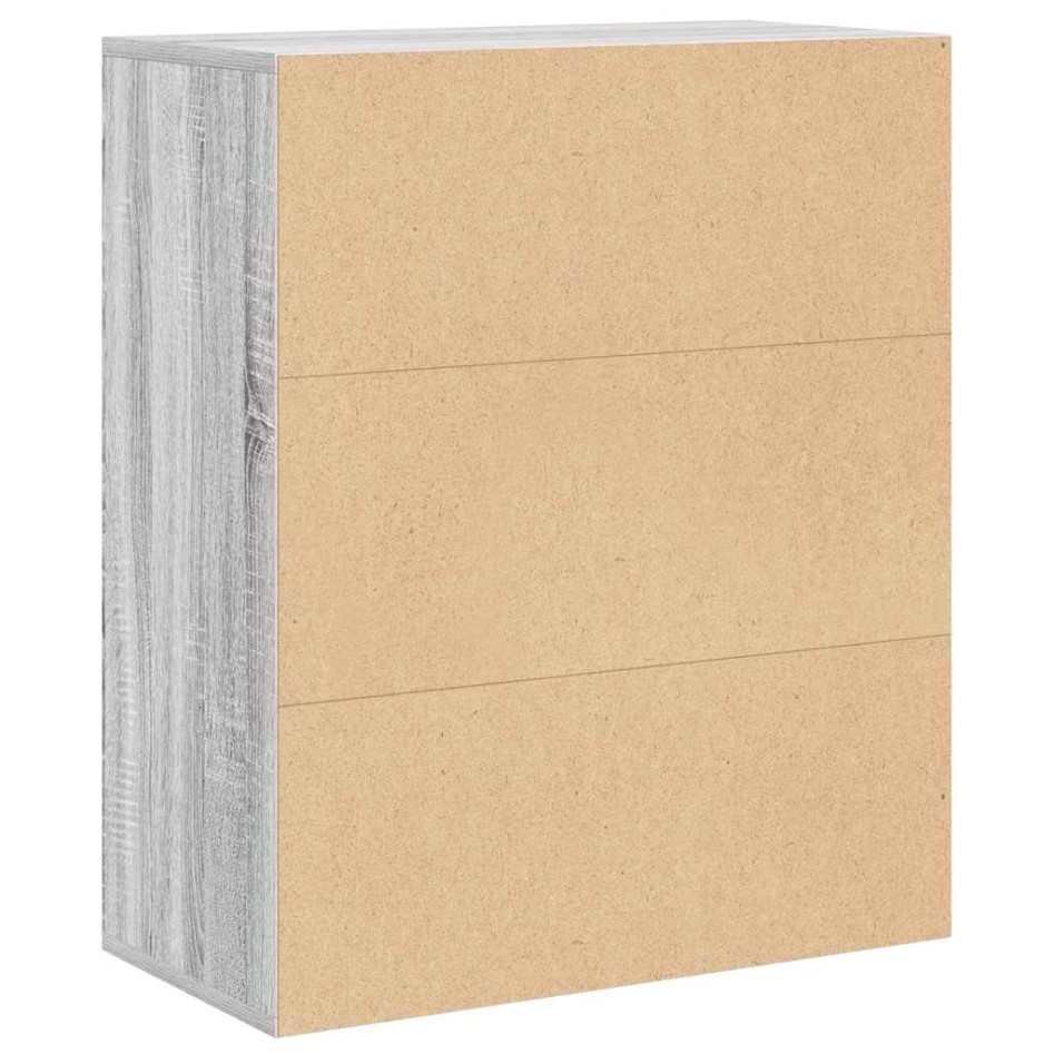 Estantería madera ingeniería gris sonoma 60x30x71,5