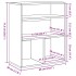 Estantería madera ingeniería gris sonoma 60x30x71,5