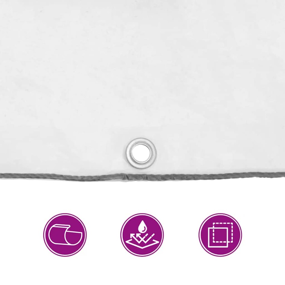 Lona transparente con ojales polietileno 6x6