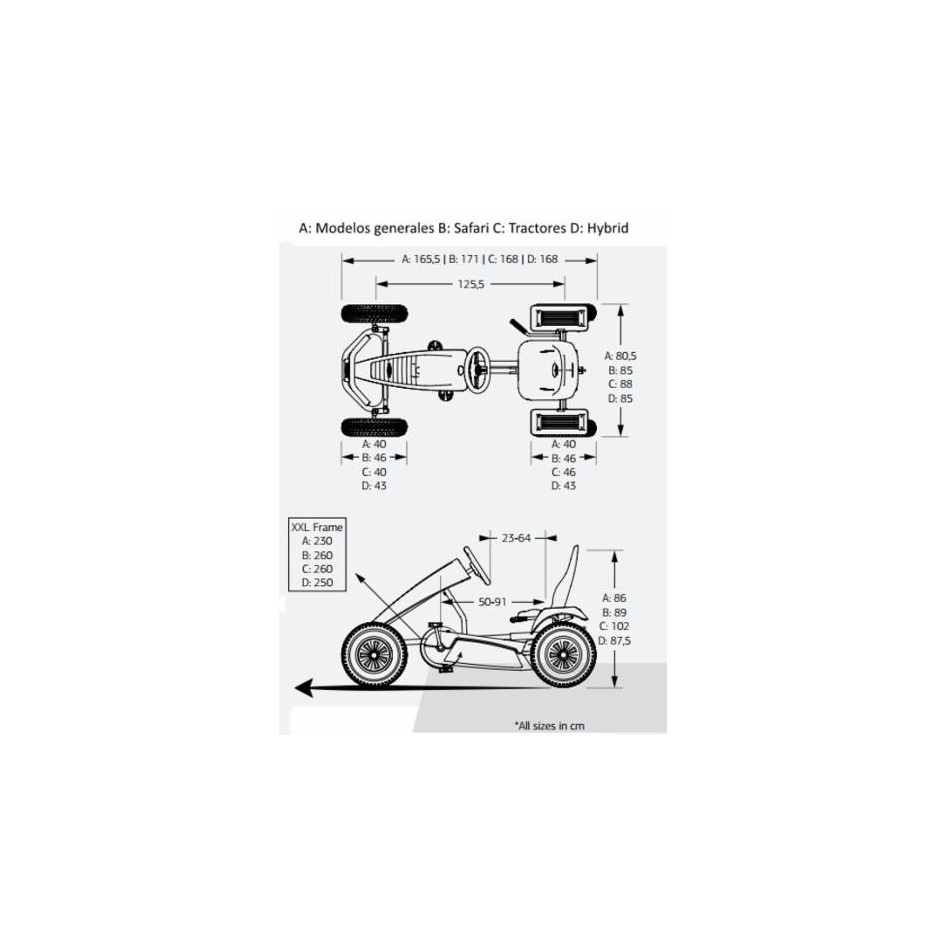 Kart de pedales Jeep Revolution BFR