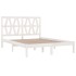 Estructura de cama de madera maciza de pino blanca 140x200