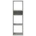 Estantería madera ingeniería gris hormigón 34x31x112