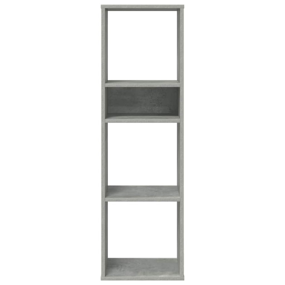 Estantería madera ingeniería gris hormigón 34x31x112