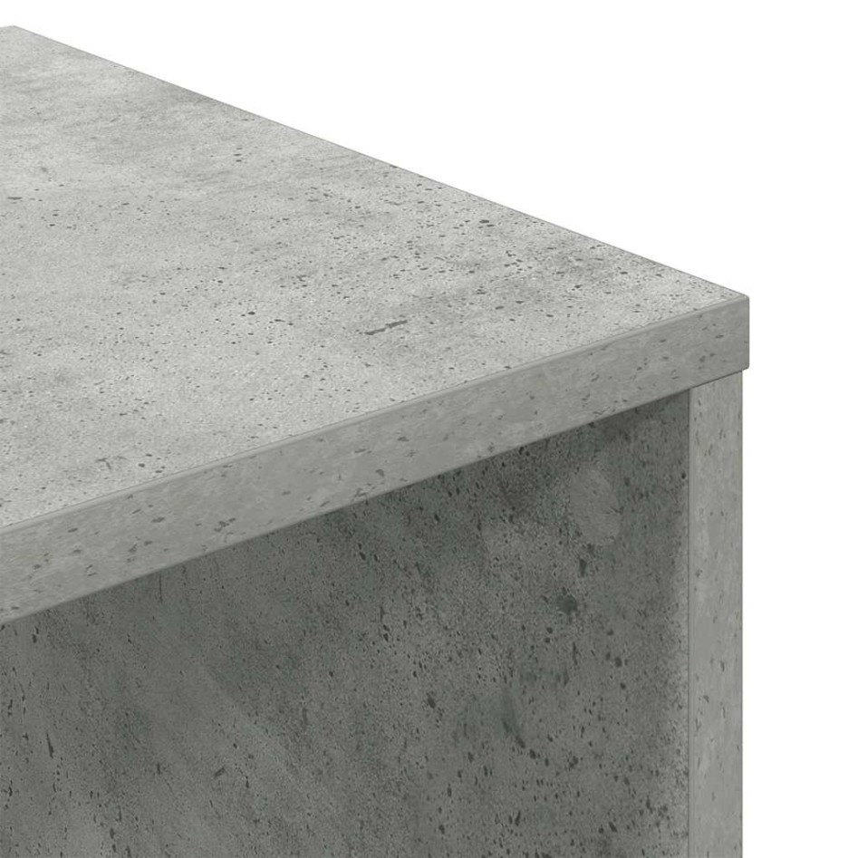 Estantería madera ingeniería gris hormigón 34x31x112