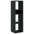 Estantería de madera contrachapada negra 34x31x112