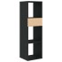 Estantería de madera contrachapada negra 34x31x112