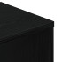 Estantería de madera contrachapada negra 34x31x112