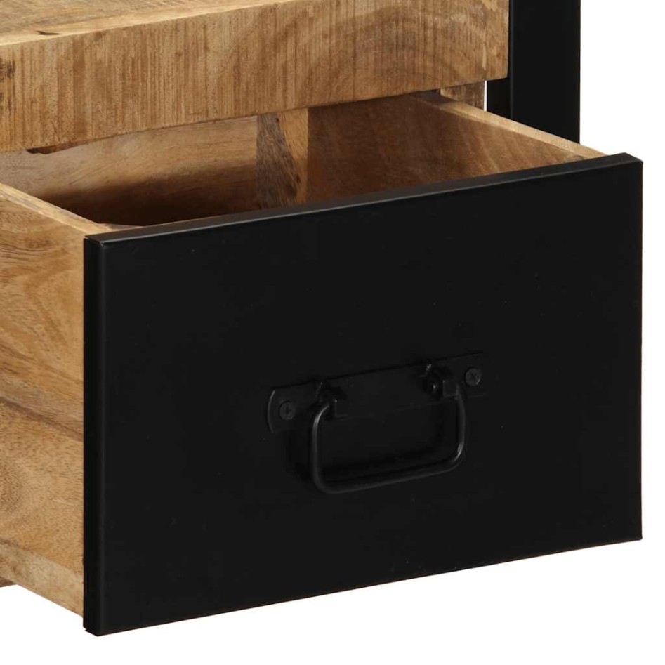 Mesita de noche madera maciza de mango 40x35x25