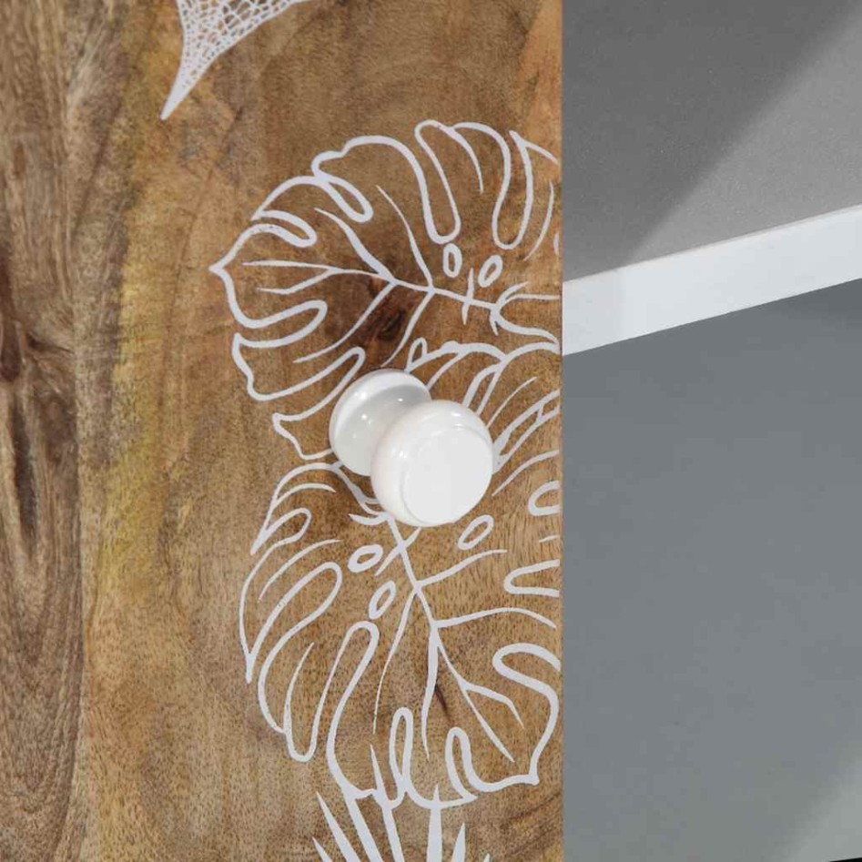 Mueble de TV madera maciza de mango 105x33,5x46