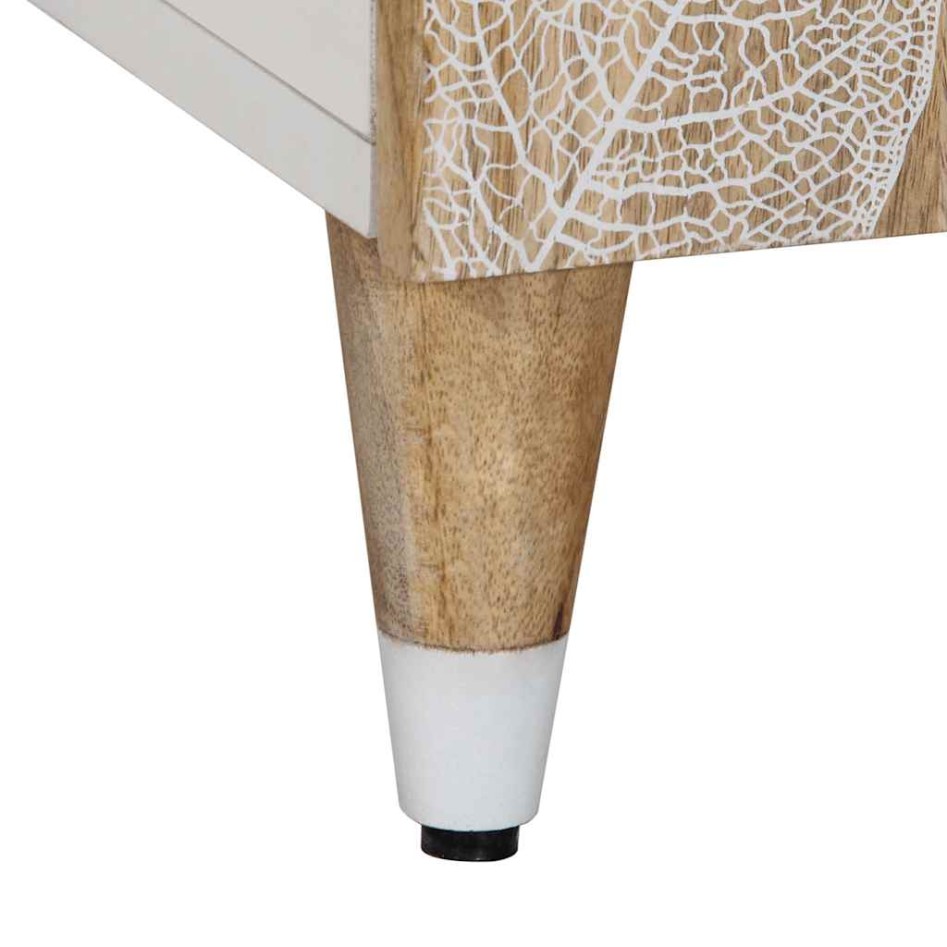 Mueble de TV madera maciza de mango 105x33,5x46