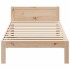 Estructura de cama sin colchón madera maciza de pino 90x200