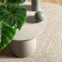 Alfombra ZIZUR aspecto yute interior/exterior crema Ø 120