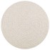 Alfombra ZIZUR aspecto yute interior/exterior crema Ø 120
