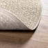 Alfombra ZIZUR aspecto yute interior/exterior crema Ø 120