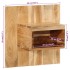 Mesita de noche madera maciza de acacia 50x27x50