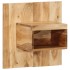 Mesita de noche madera maciza de acacia 50x27x50