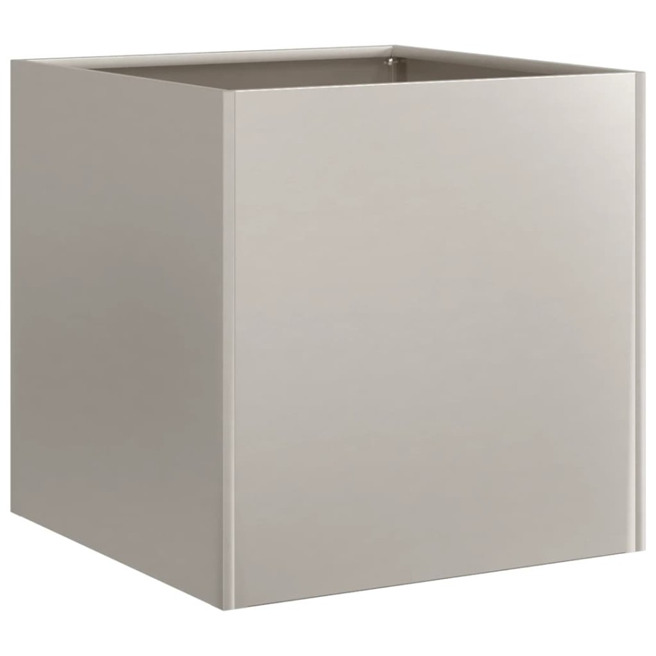 Jardinera oxidada 40x40x40 cm acero