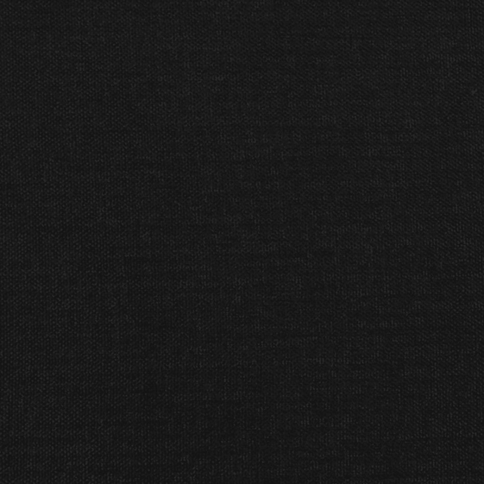 Estructura de cama con cabecero sin colchón tela negro