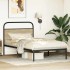 Estructura de cama sin colchón 90x190 cm madera roble